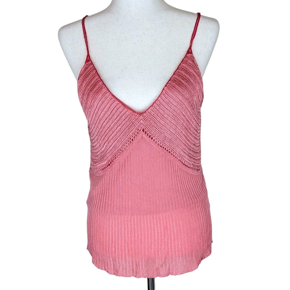 The Limited Vintage Spaghetti Strap Pink Knit Lined Size XL Y2K Fairy Whimsy